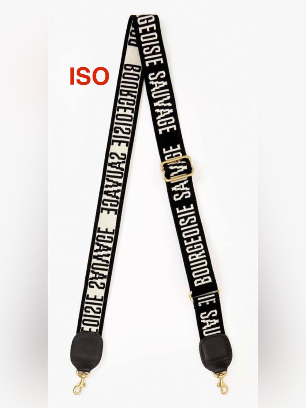 ISO Clare V Bourgeoise Sauvage Black White Crossbody Bag Strap